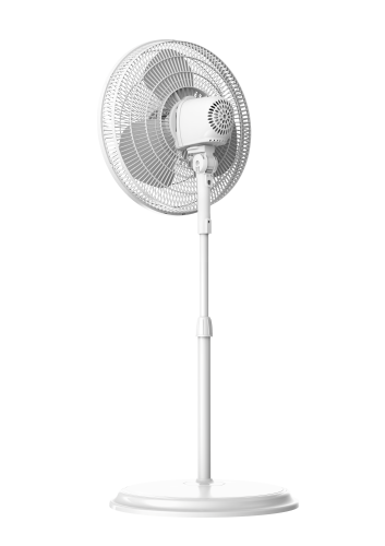 FS40-19M+16 In. Pedestal Fan White+Back Side