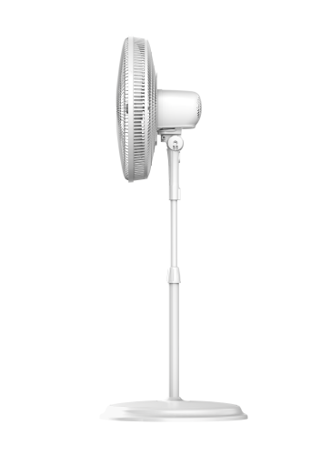 FS40-19M+16 In. Pedestal Fan White+Right Side